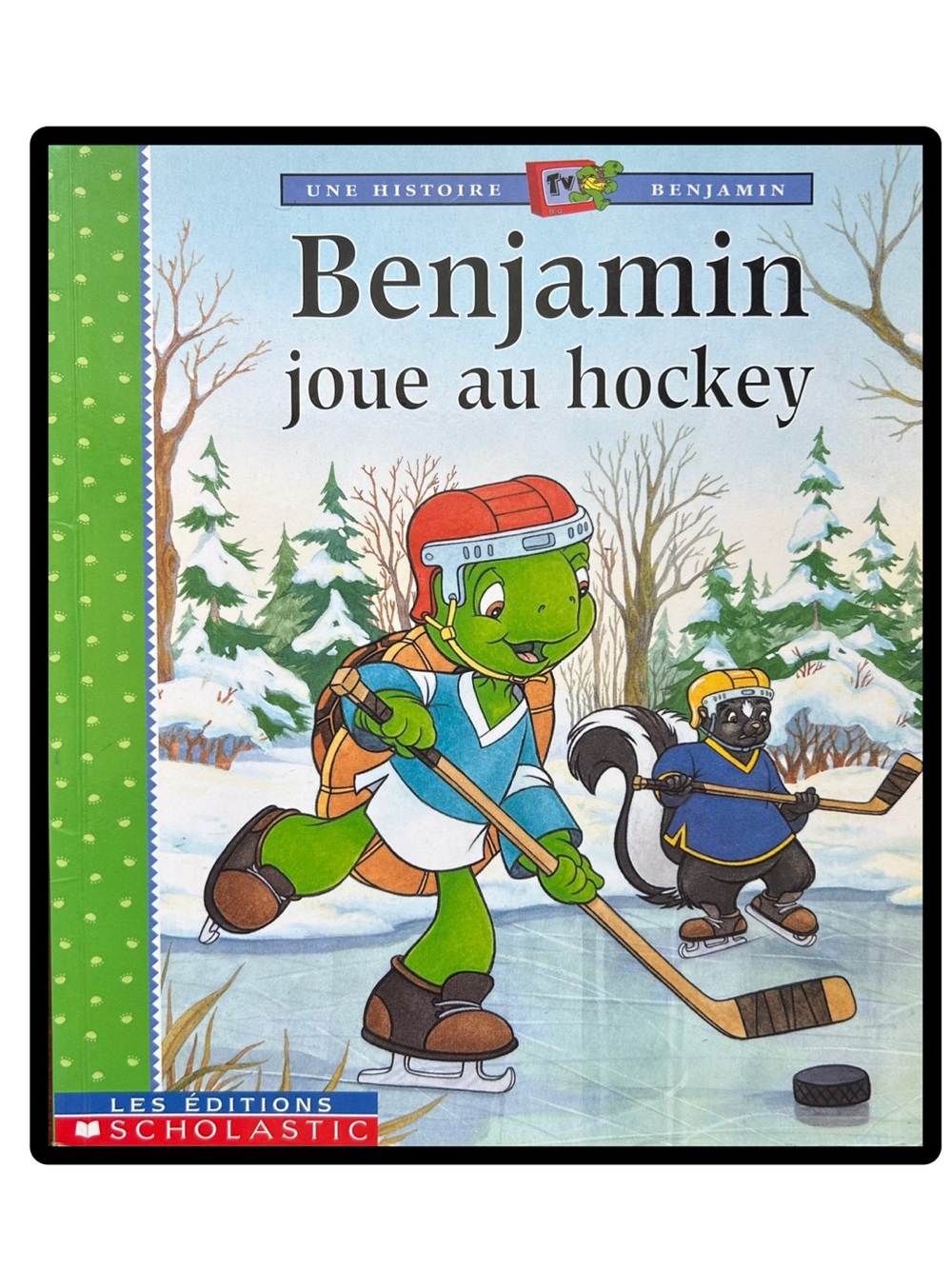 BUNDLE & SAVE🐢 FRENCH Benjamin joue au hockey Children's Softcover Book